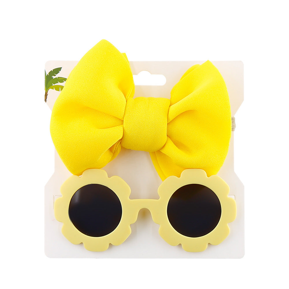 Sonnenbrille, Schleife, Haarband, zweiteiliges Set