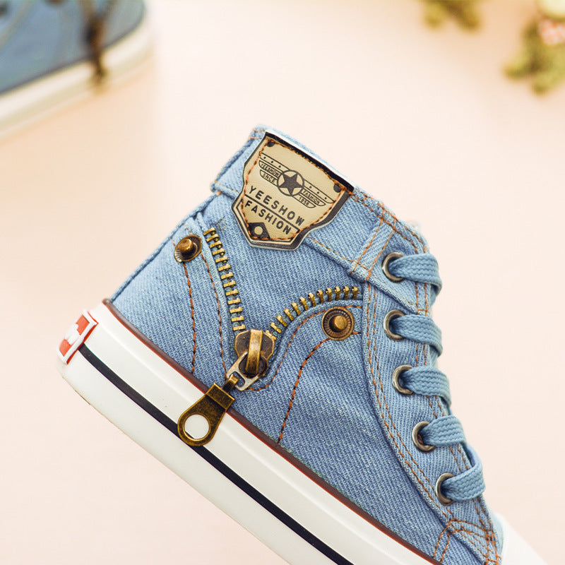 Schuhe in Jeansoptik