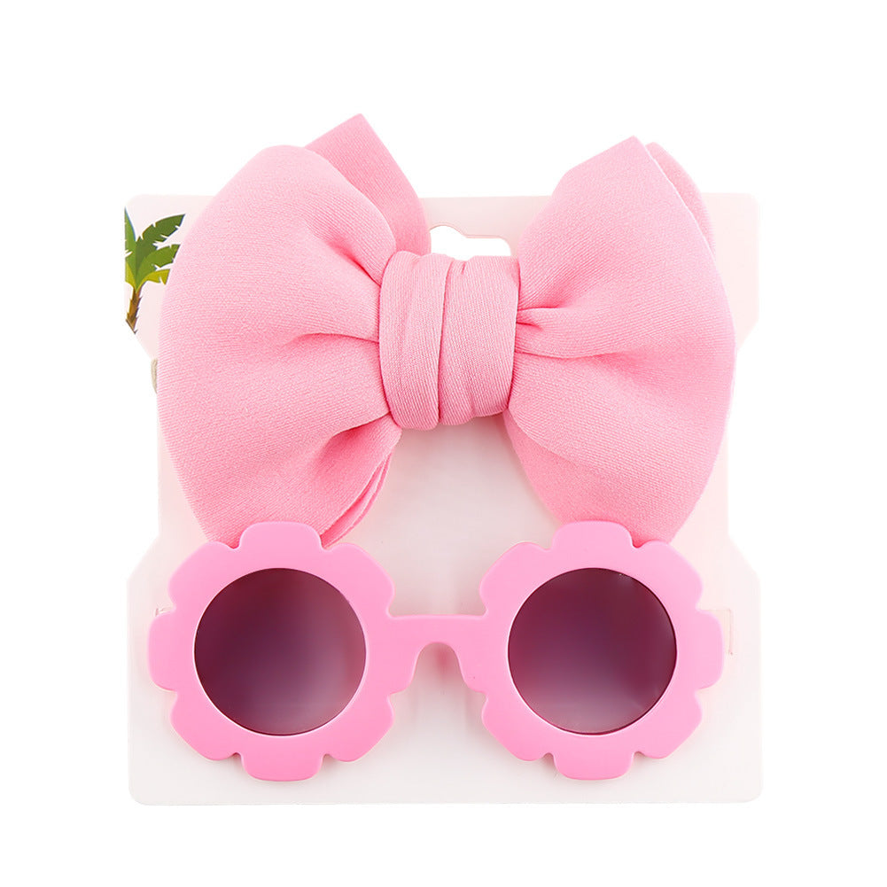 Sonnenbrille, Schleife, Haarband, zweiteiliges Set