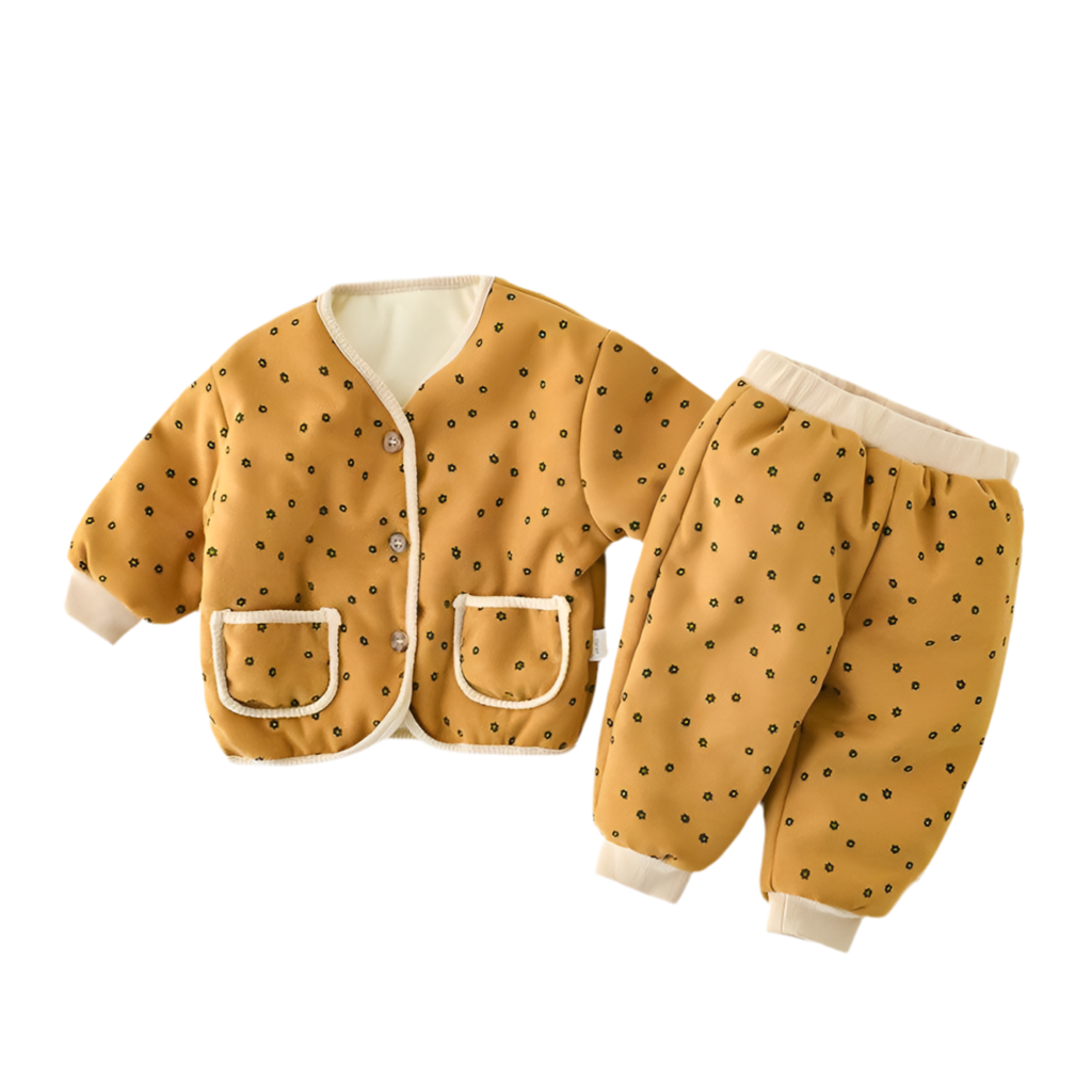 Fleece Verdicktes Winter-Baby-Kleidungsset