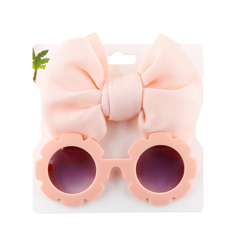 Sonnenbrille, Schleife, Haarband, zweiteiliges Set