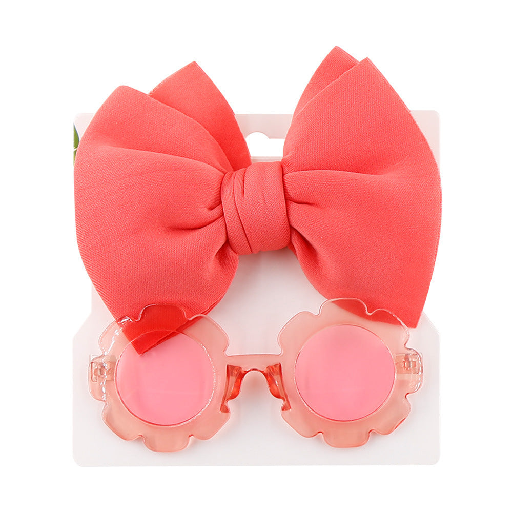 Sonnenbrille, Schleife, Haarband, zweiteiliges Set