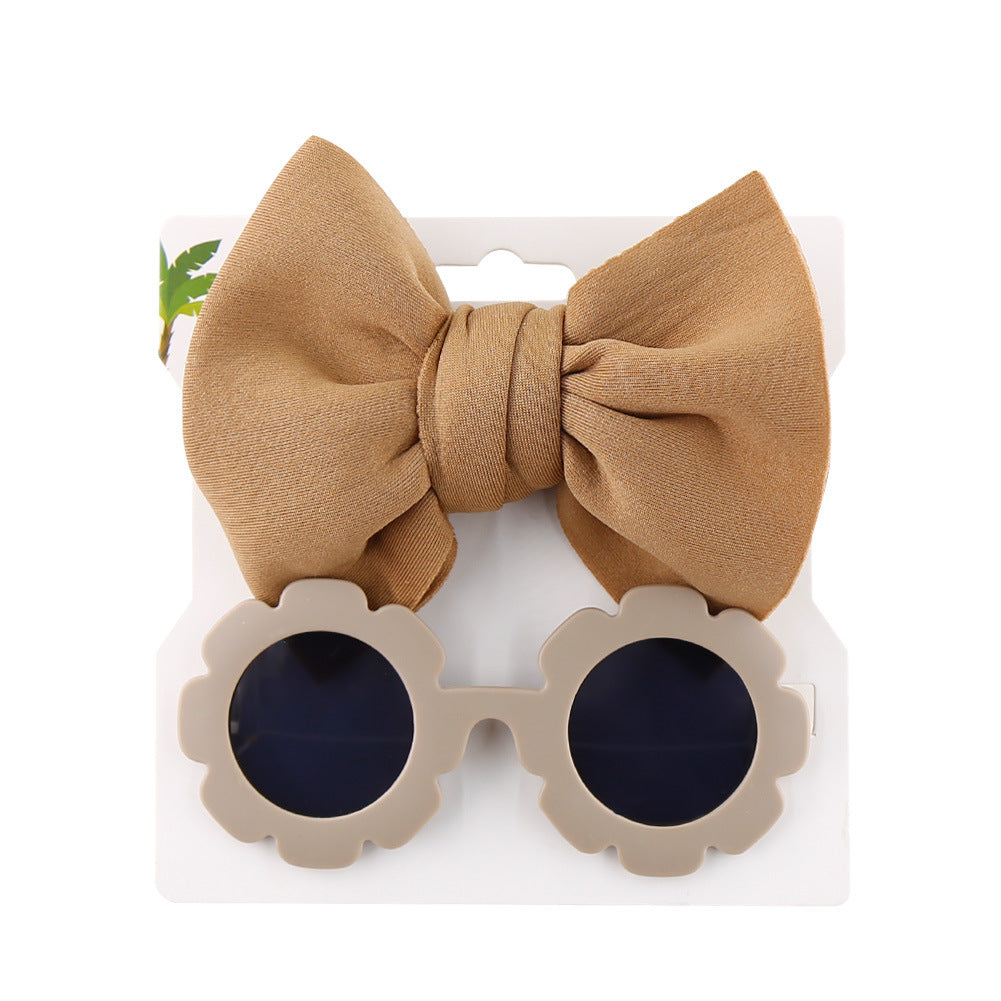 Sonnenbrille, Schleife, Haarband, zweiteiliges Set
