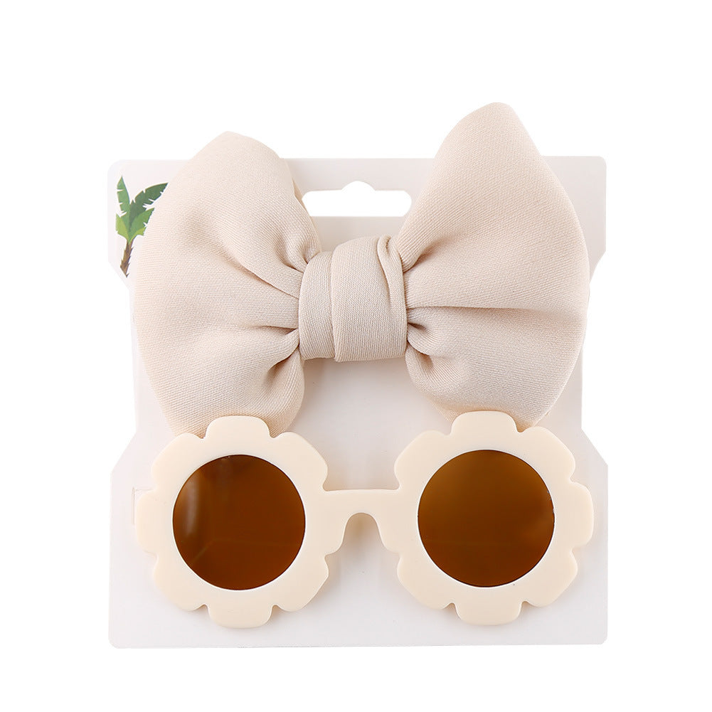 Sonnenbrille, Schleife, Haarband, zweiteiliges Set